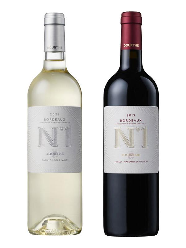 Combo Vang Bordeaux Cổ Điển (Dourthe N°1 Blanc và Dourthe N°1 Rouge)