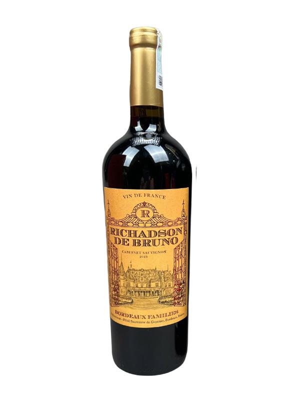 Rượu vang đỏ Pháp Richadsom DE Bruno từ giống nho Cabernet sauvignon 2023