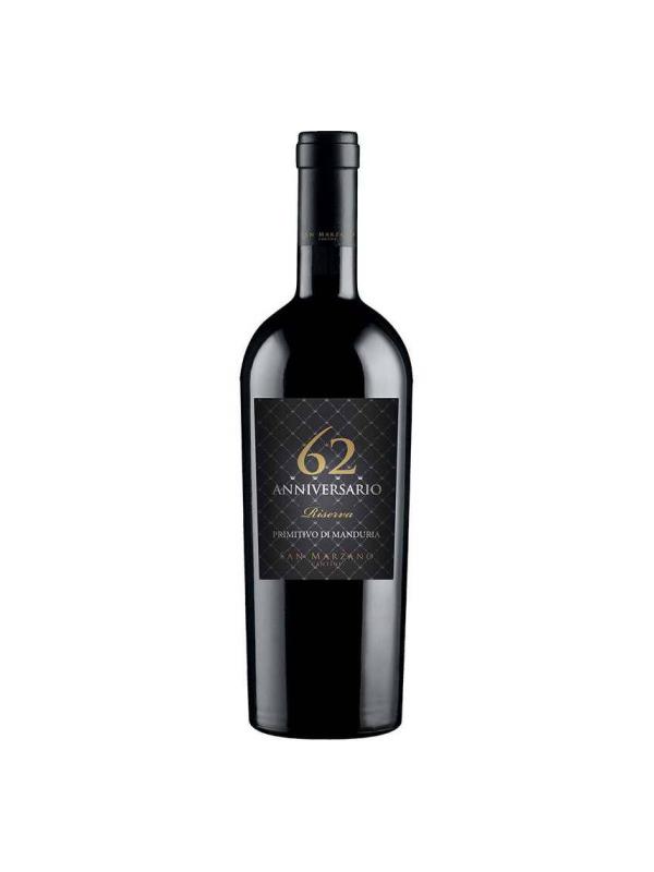 Vang Ý 62 Anniversario Primitivo di Manduria DOP Riserva