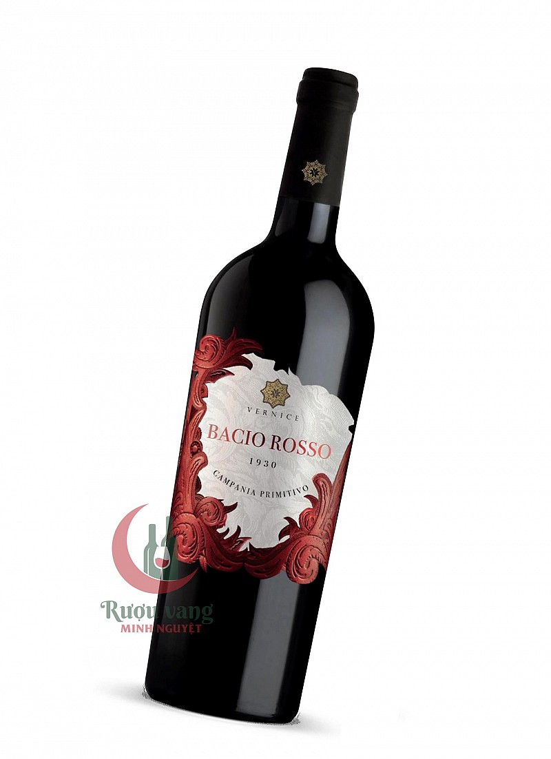 Rượu Vang Bacio Rosso Vernice Campania Primitivo