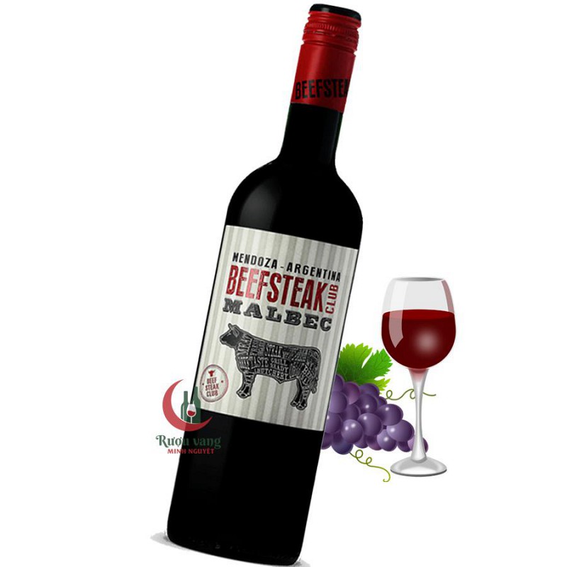 Rượu vang Argentina Beefsteak Club Malbec