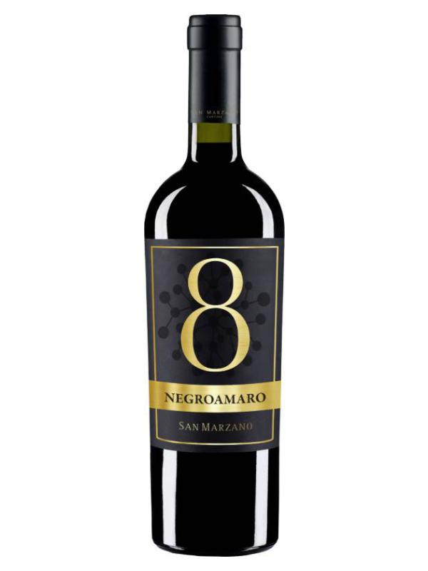 Rượu vang đỏ Ý 8 Negroamaro 2019 biểu tượng của San Marzano